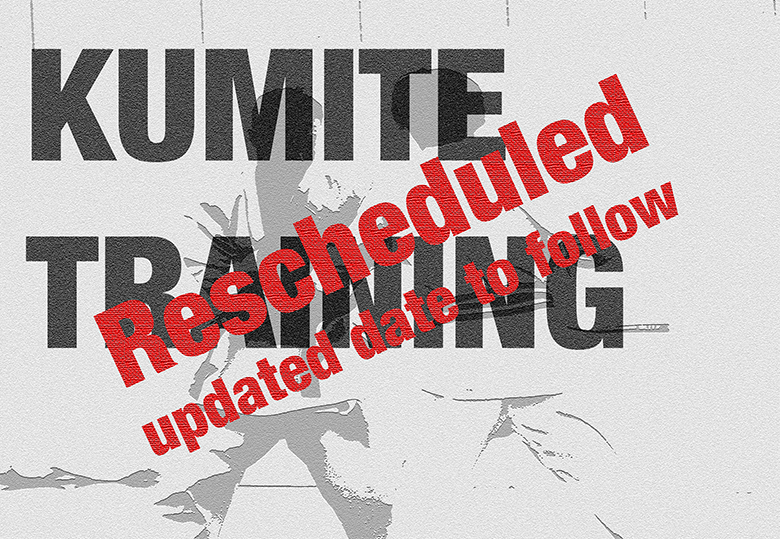 Sunday’s kumite session rescheduled